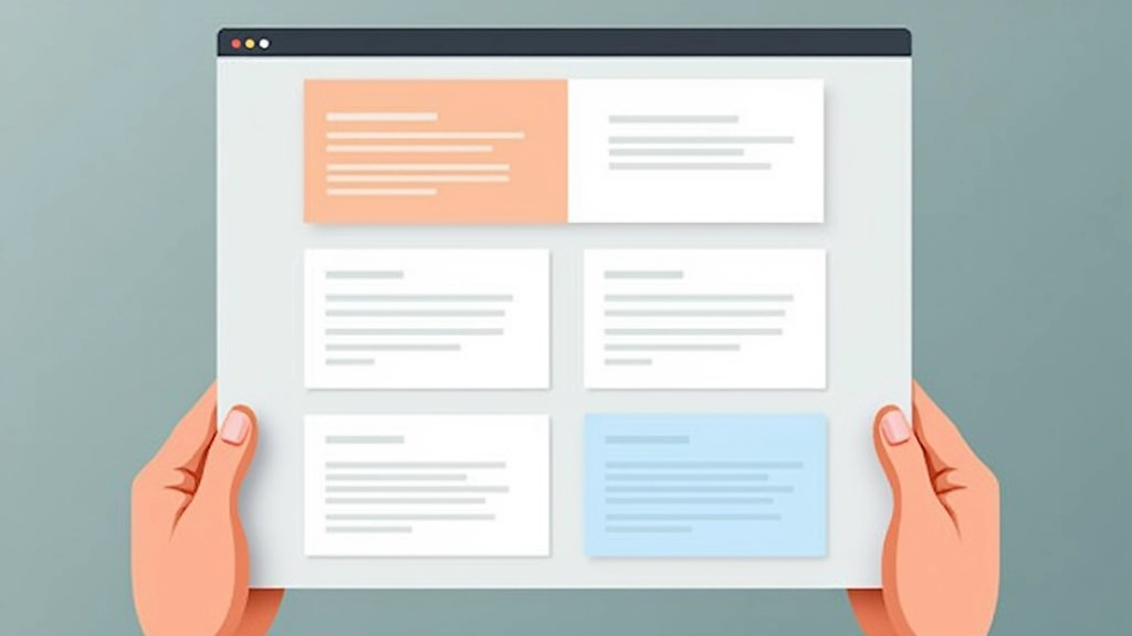 Design mockup demonstrating visual hierarchy principles with size and color contrast