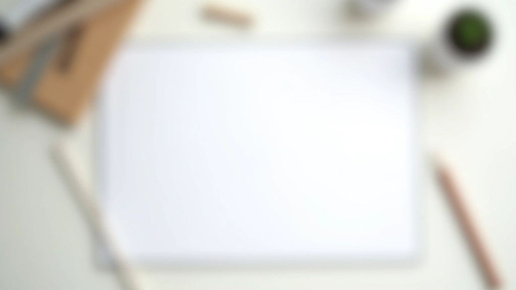Minimalist workspace displaying typography and whitespace examples on clean white background with design elements
